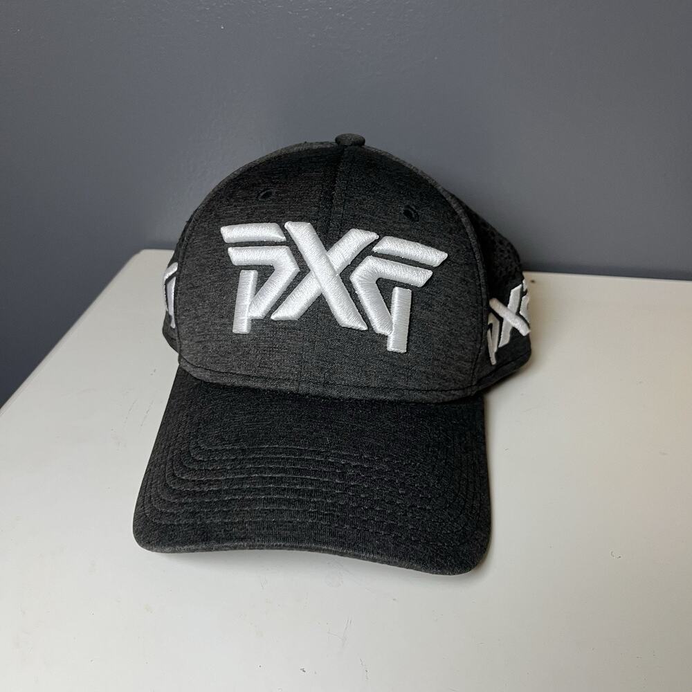 PXG Golf Hat Cap Fitted Mens New Era 39Thirty Gray Embroidered S/M Perfrormance